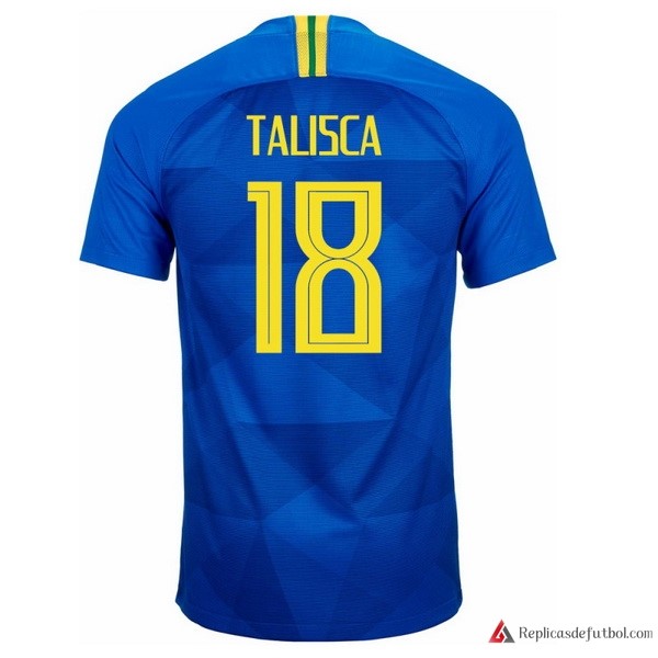 Camiseta Seleccion Brasil Segunda equipación Talisca 2018 Azul